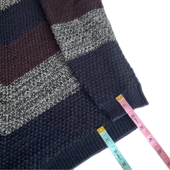 ALYX Chevron Knitted Pullover Sweater Gray/Blue/Wine/Black Size S EUC - Picture 8 of 8